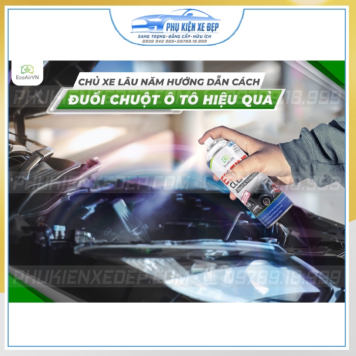 Chai xịt CHỐNG CHUỘT ⚡Miễn Ship - Chính hãng⚡ ĐUỔI CHUỘT  Engine Cleaner trên ô tô, an toàn cho gia đình