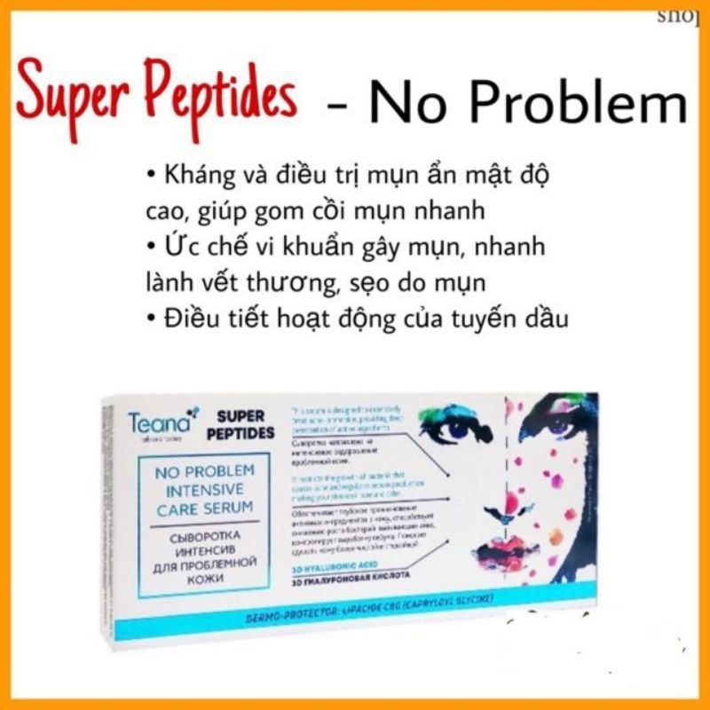 Serum TEANA Xanh Đỏ hổ trợ mụn 10 ống 2ml | BigBuy360 - bigbuy360.vn