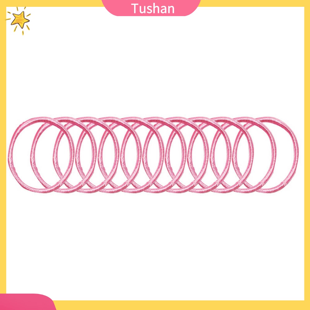 Bộ 10 sợi dây thun cột tóc nhiều màu cho bé gái