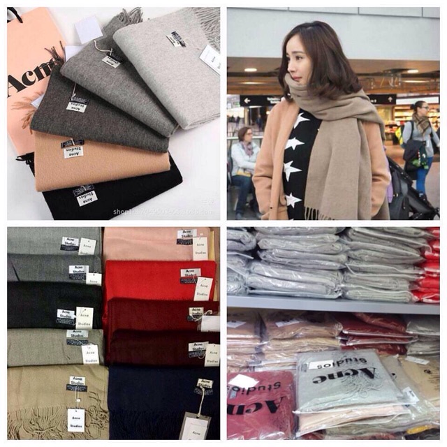 KHĂN ACNE STUDIO HÃNG GIÁ HẠT DẺ