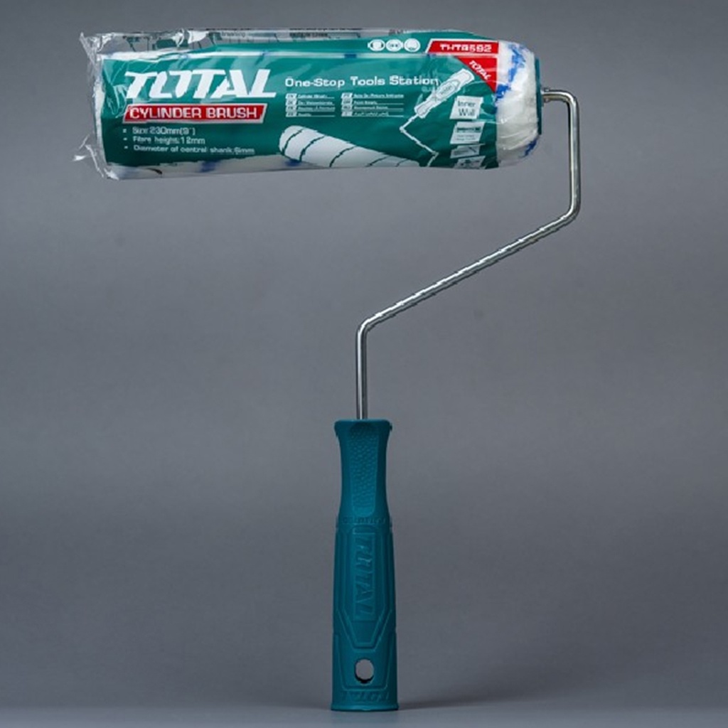 Cọ lăn sơn hình trụ TOTAL THT8592 9 inch, bông lăn siêu mịn sợi Micro Fibre 12mm bền chắc tay cầm nhựa ABS linh hoạt
