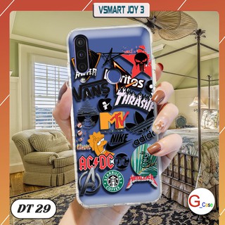 Ốp lưng vsmart joy3 dẻo trong in hình