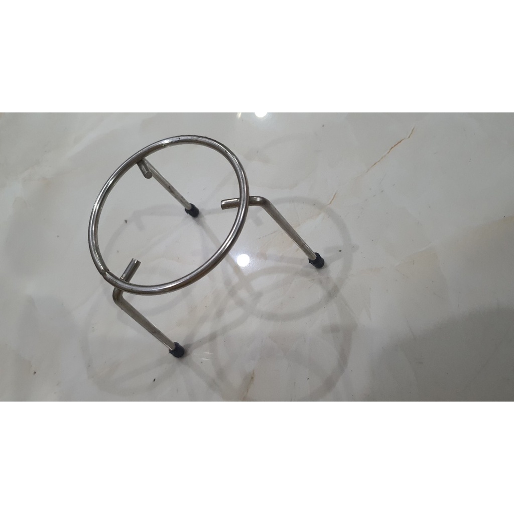 Kiềng nung inox dùng trong phòng thí nghiệm trường học THCS, THPT, chiều cao 10cm, dùng cho đèn cồn Việt Nam