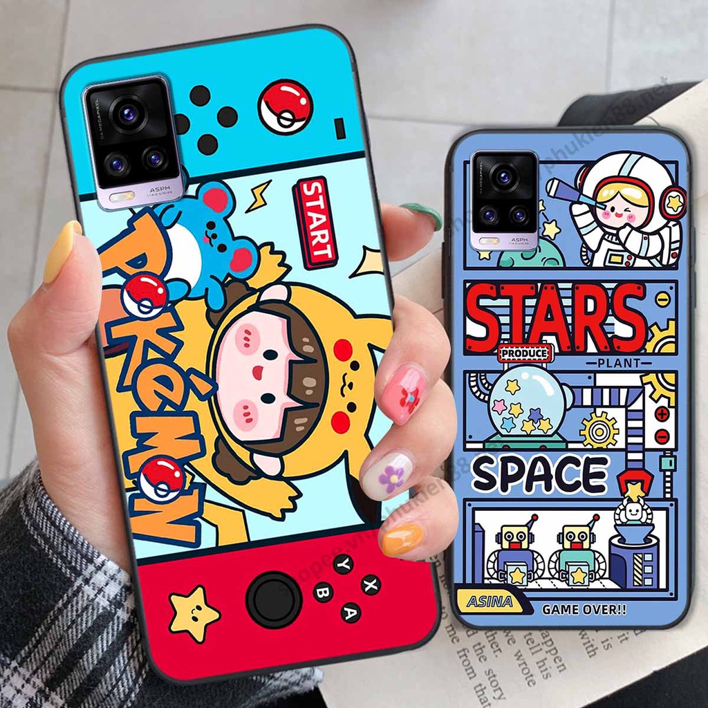 Ốp lưng Vivo V20 hình phi hành gia, roro jump, điện tử dễ thương - Giá rẻ tốt nhất