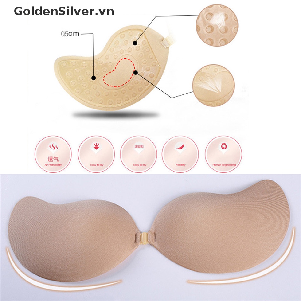 Áo Ngực Silicone Không Dây Không Đường May Plus Size