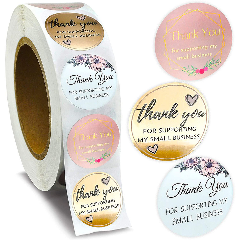 Nhãn Dán In Chữ Thank You Bằng Giấy Thủ Công Độc Đáo Trang Trí Quà Tặng