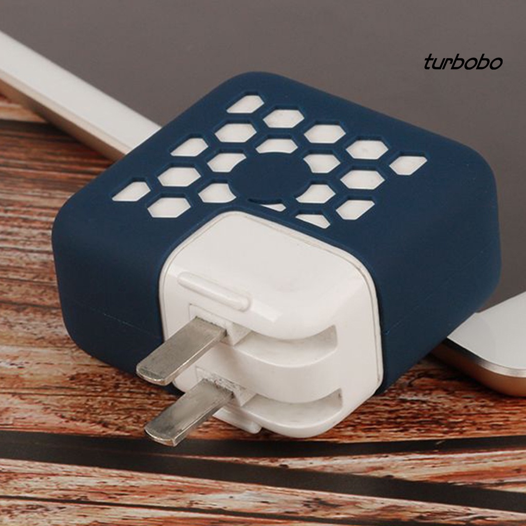 Bộ Chuyển Đổi Turbobo Bằng Silicon Mềm Rỗng Chống Trầy Hình Tổ Ong Cho Bộ Sạc Macbook