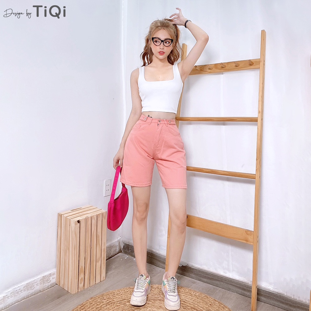 Quần ngố vải kaki 2 nút nhiều màu TiQi Jeans N-151