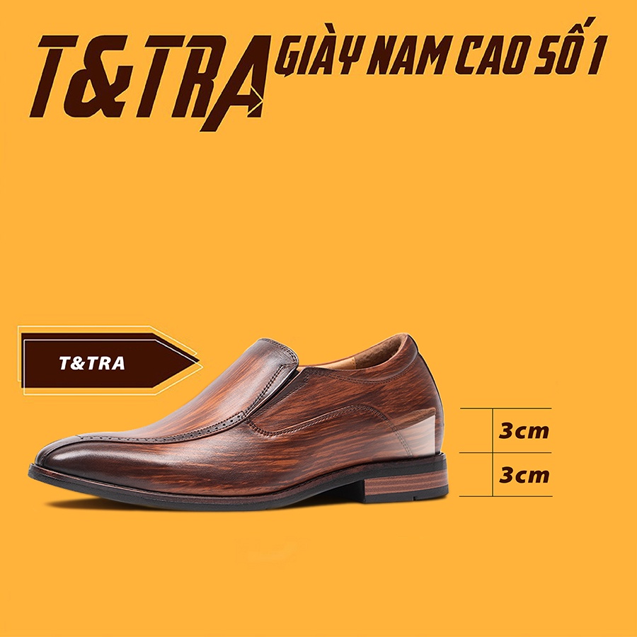 [ 6CM ] Giày Tăng Chiều Cao Nam T&amp;TRA A201NB