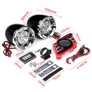 Bộ loa Bluetooth có báo động cho xe máy