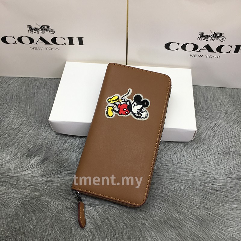 Ví Dài Phối Khóa Kéo Thời Trang Cho Nam Coach 59340