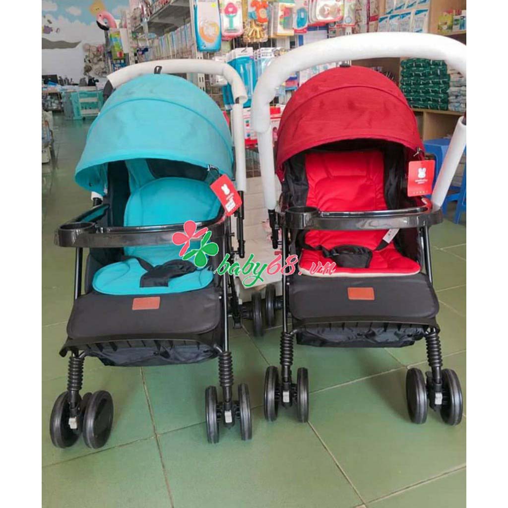 Xe đẩy 2 chiều, 3 tư thế cao cấp Seebaby T11 (tặng kèm màn chống muỗi) cho bé - BẢO HÀNH 1 NĂM