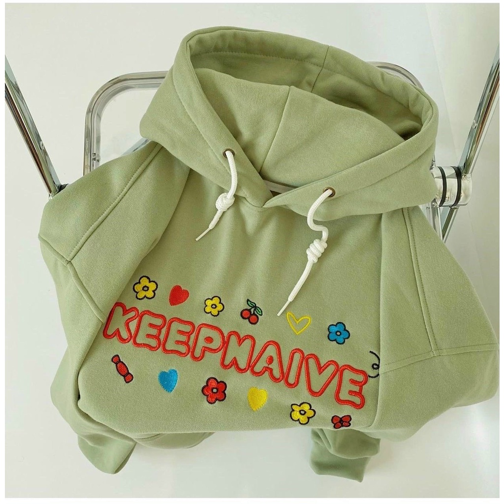 Áo HOODIE KEEP Cao Cấp Nam Nữ Chất Nỉ Bông Ngoại Dày Dặn