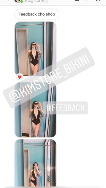 Bikini/ Đồ bơi 1 mảnh cổ V siêu sang chảnh kèm ảnh thật và feedback