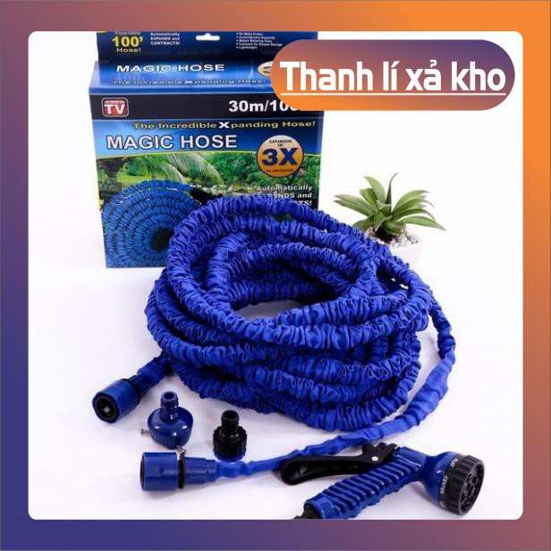 🔏Hàng Loại 1🔏 Vòi Rửa Xe, Tưới Cây, Vòi Xịt Rửa Thông Minh Giãn Nở Magic Hose Giãn Nở 15/30M