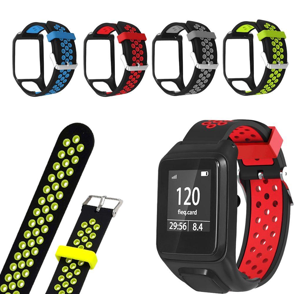 Dây Đeo Đồng Hồ Hai Màu Mềm Mại Thời Trang Cho OMTOM Runner 2 3 Adventurer Spark
