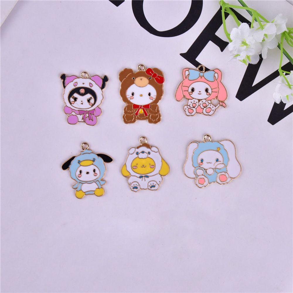 BACK2LIFE Bộ Dụng Cụ Tự Làm Trang Sức Điện Thoại / Móc Khóa Hình Mèo Kitty / Cinnamoroll Bằng Hợp Kim