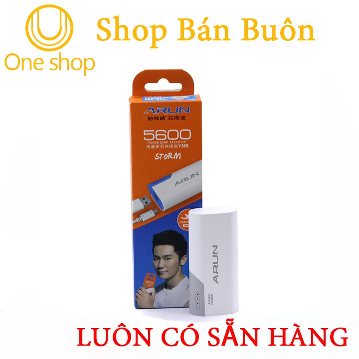 Pin Sạc Dự Phòng Arun 419BRQ 5600mAh Chính Hãng