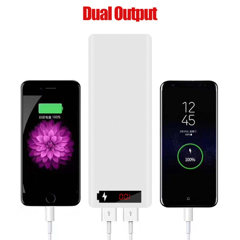 Hộp Đựng Pin 18650 Màn Hình LCD 10x18650 Có Thể Sạc Lại DIY