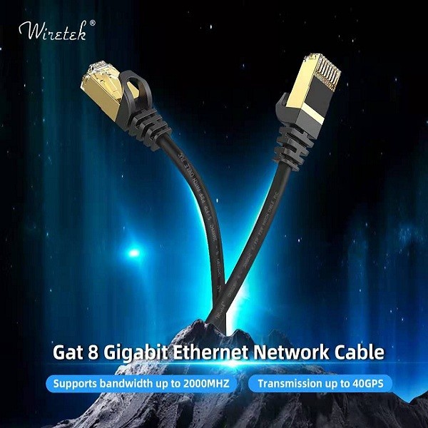 Dây Cáp Mạng Lan 1.5m Cat 8 Gigabit Ethernet
