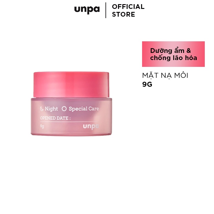 Mặt Nạ Ngủ Cho Môi Giúp Dưỡng Ẩm Và Chống Lão Hóa Unpa Bubi Bubi Lip Mask 9g