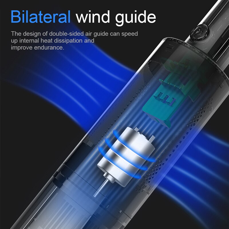 Máy hút bụi ô tô cầm tay 6000PA Máy hút bụi tự động không dây cầm tay Hút mạnh Khô ướt Phụ kiện loại bỏ bụi có dây