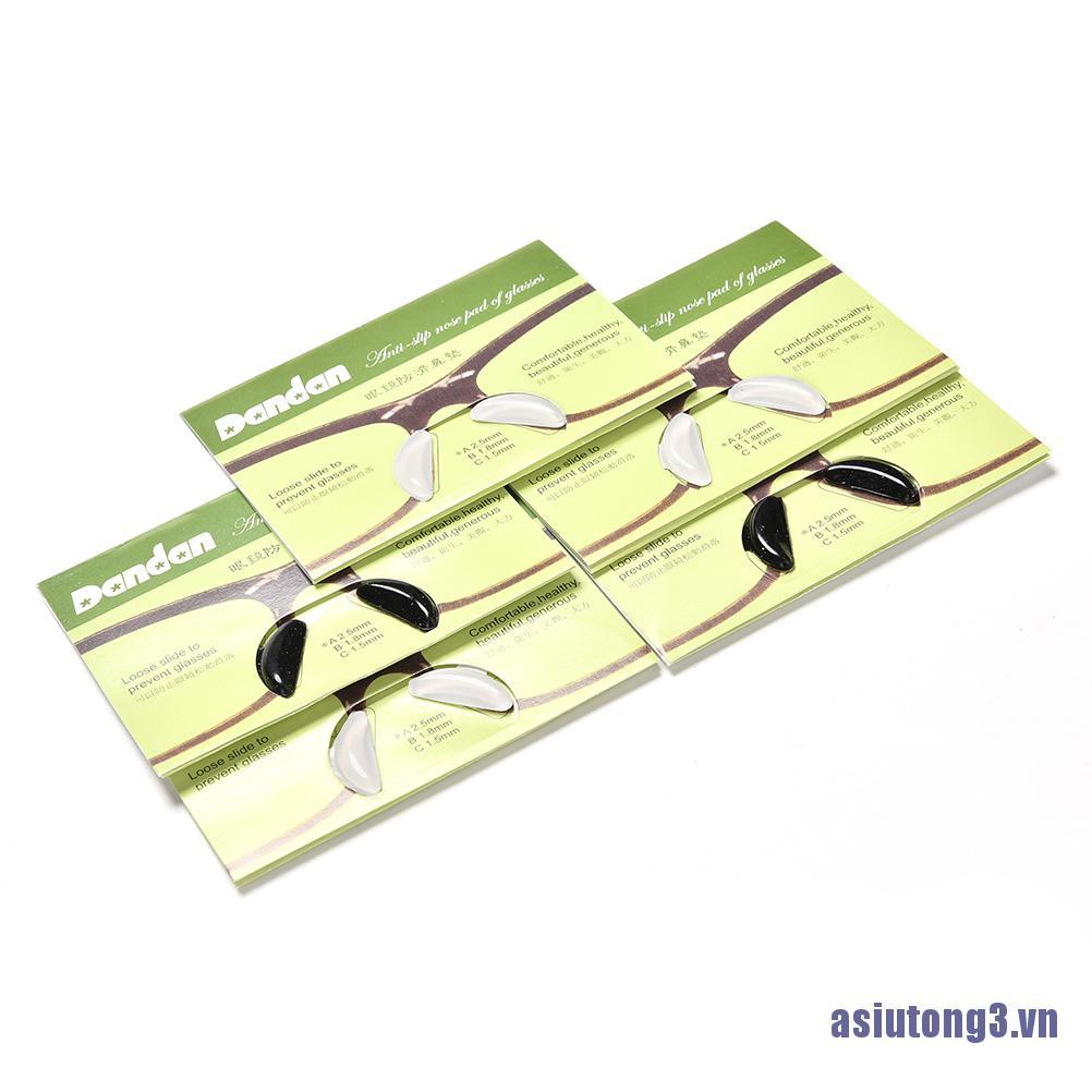 Set 5 cặp miếng đệm mũi bằng silicon chống trượt dành cho mắt kính