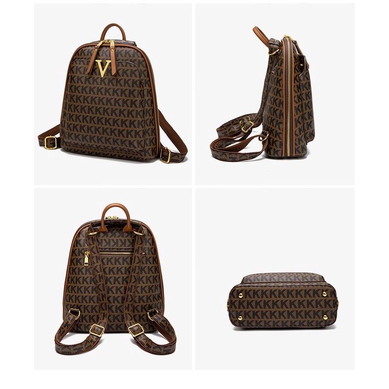 Balo nữ Thời trang 2in1 chất PVC bền đẹp, balo kiêm đeo chéo cực sang BMV0271