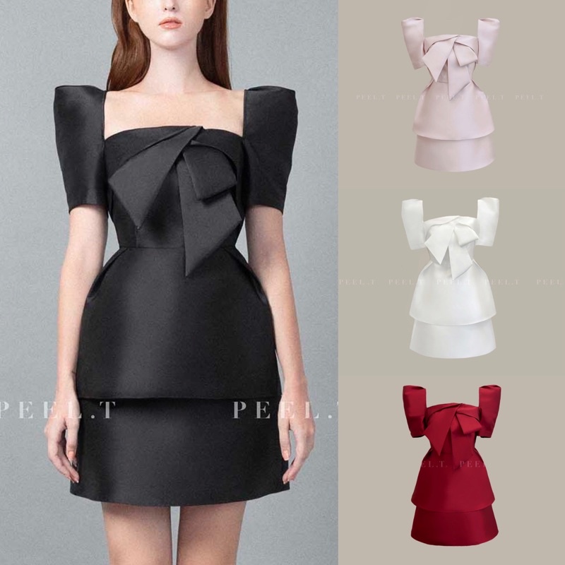 PEEL.T - Laura Set - Set nơ cổ vuông đi chơi, dự tiệc, công sở