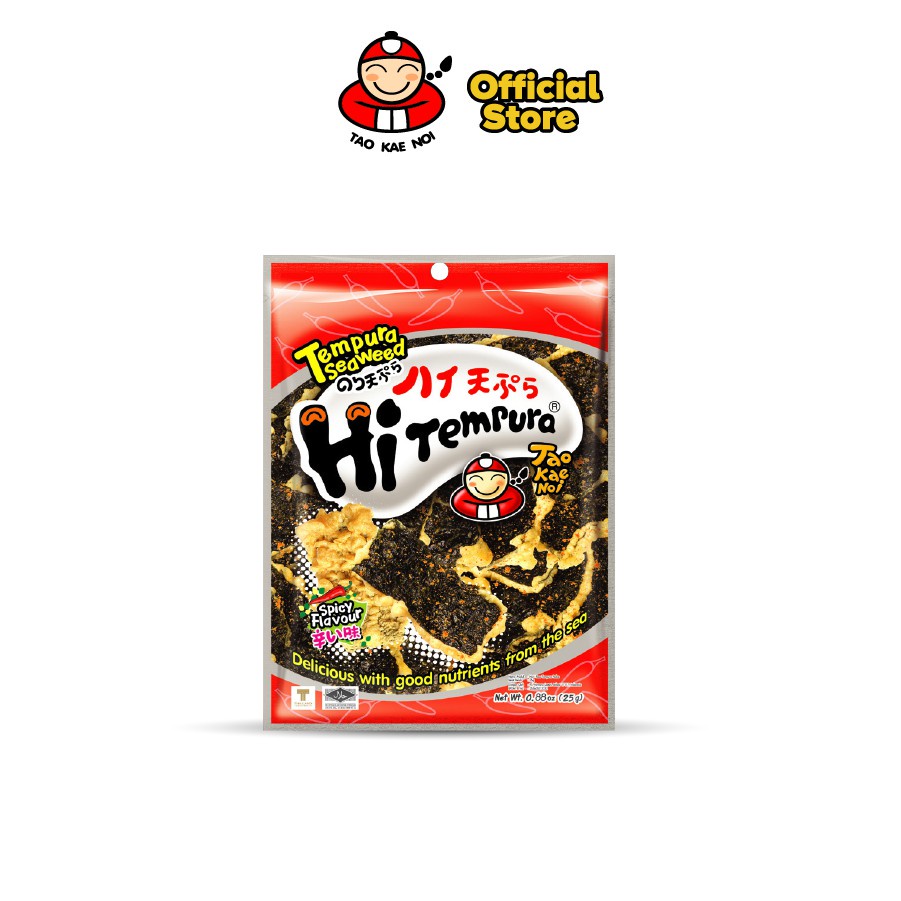 [THÙNG] Snack rong biển ăn liền Thái Lan Hi Tempura Taokaenoi 25g