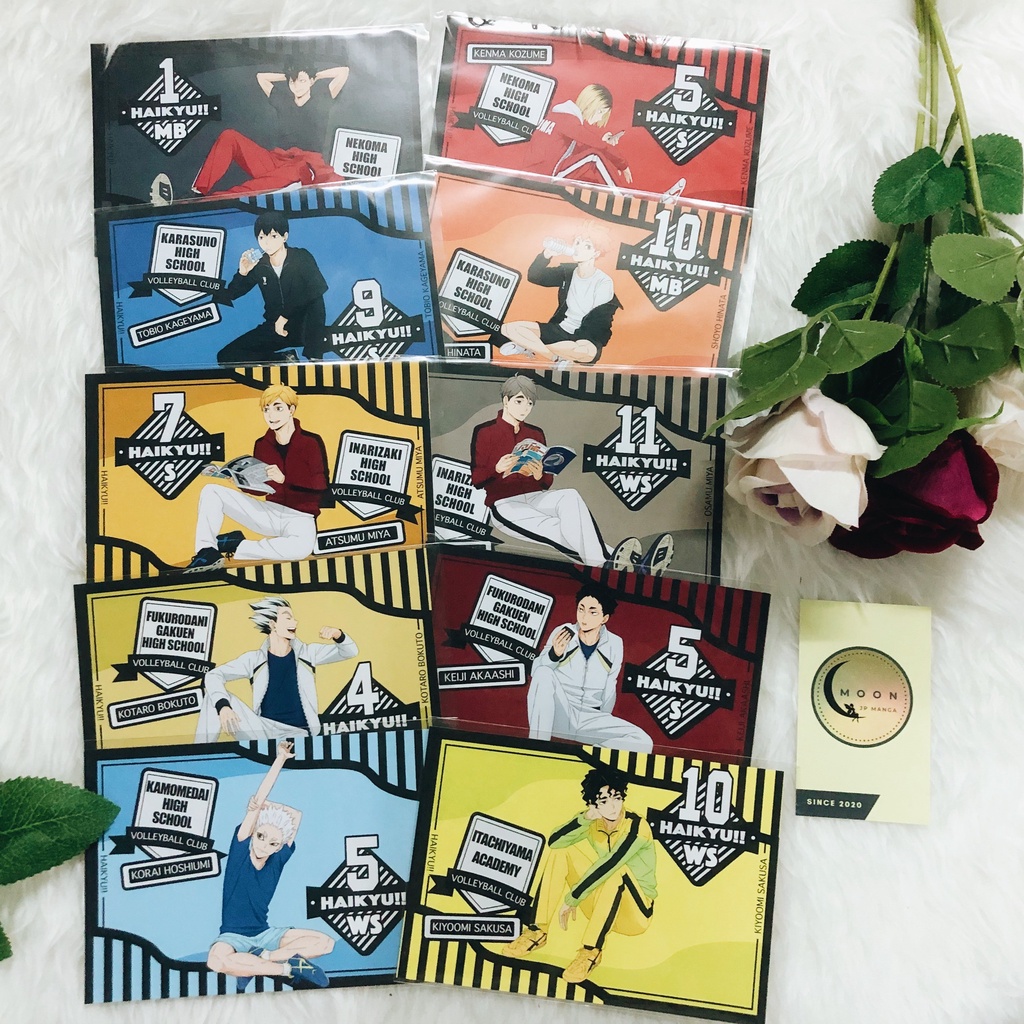 Postcard Haikyuu gốc Nhật lẻ