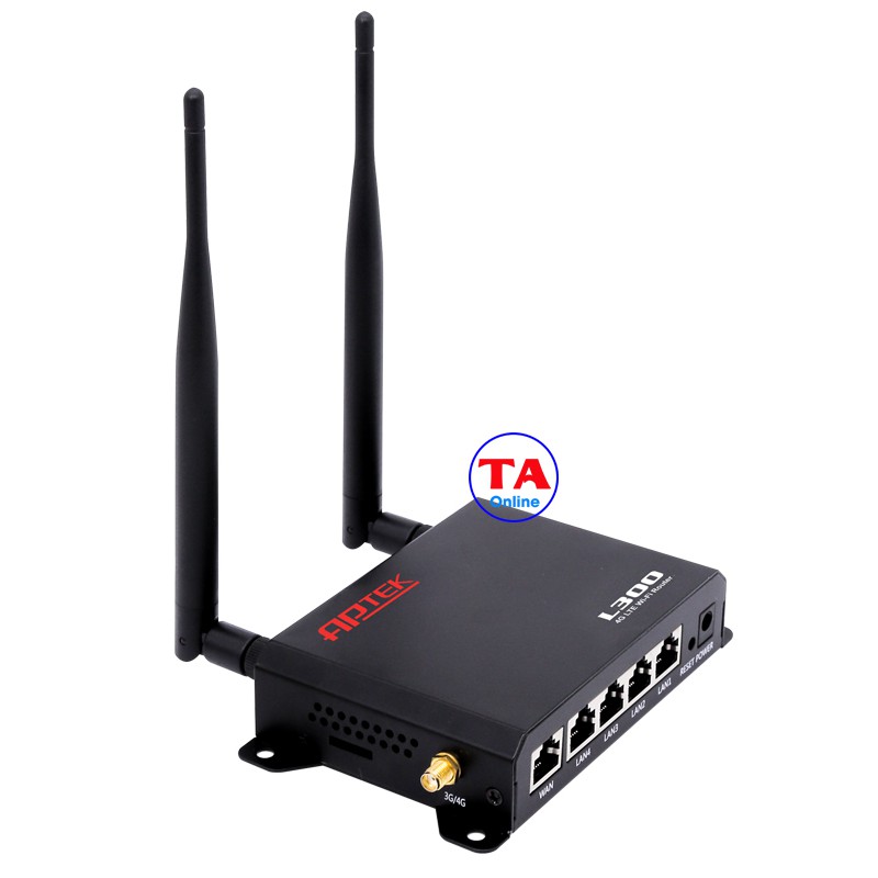 Bộ phát Wifi 3G/4G LTE APTEK L300 tốc độ 150Mbps. 1 WAN + 4 LAN