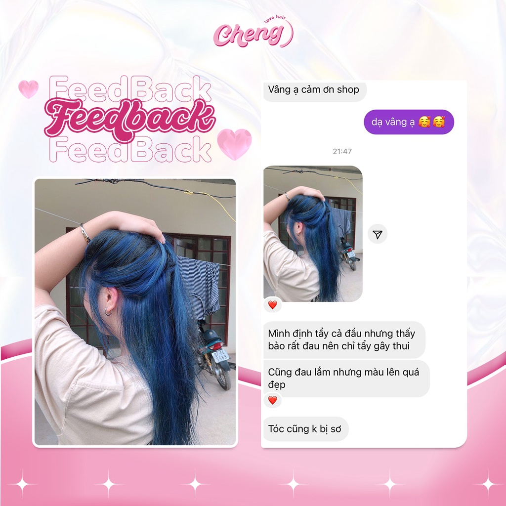Thuốc Nhuộm Tóc Màu XANH DƯƠNG | Chenglovehair, Chenglovehairs