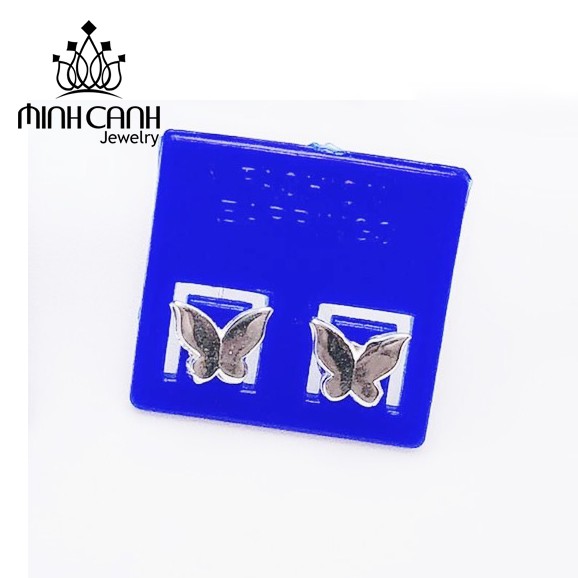 Bông Tai Bạc Nụ Hình Cánh Bướm - Minh Canh Jewelry