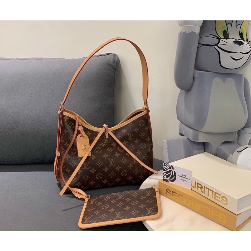 M46203 CARRYALL PM ❌HOA MONOGRAM MỀM MƯƠT, ÓNG LOẠI ĐẸP, QUAI MÀU VÀNG ĐÃ NGẢ MÀU MẬT ONG ❌ size : 29x 24 x 12 CM FULLBO