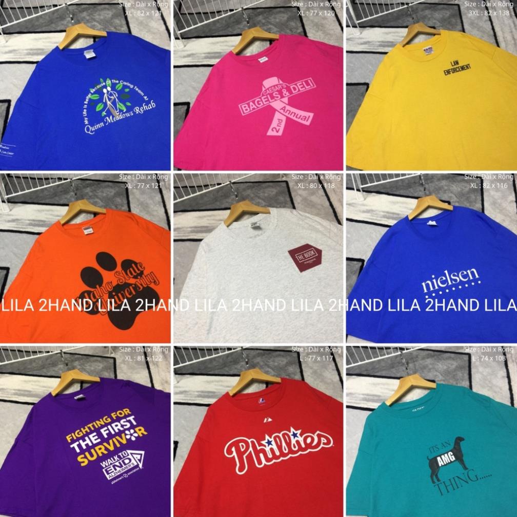 Áo phông mỹ 2hand Unisex Loại 1 Nhiều Màu (Chọn mẫu ở ảnh) ⚡