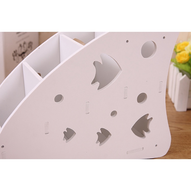 Kệ đựng remote bằng gỗ có thể làm khay đựng bút, điều khiển máy lạnh, tivi, đựng điện thoại tiện lợi - ICO HOME