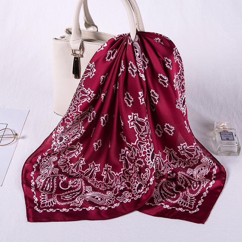 Khăn bandana quấn làm áo Blackpink cao cấp 70 70x70cm turban lụa vuông quàng cổ quấn tóc nữ đẹp