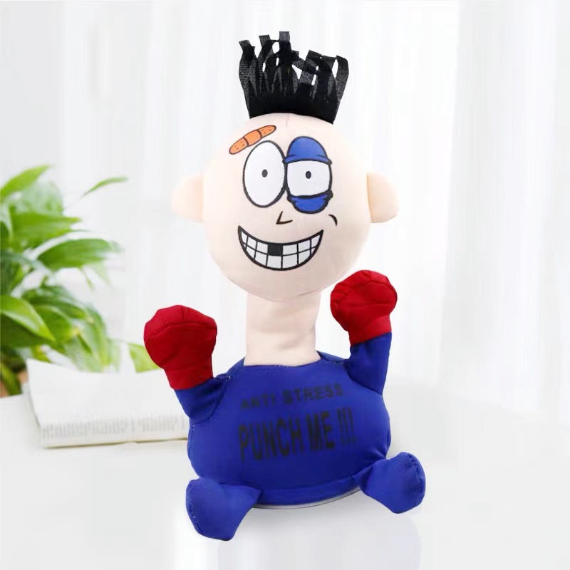 (HOT) Đồ chơi đấm bốc xả stress giảm căng thẳng Punch Me có tiếng kêu và miếng hút để cố định 23cm NEOCI