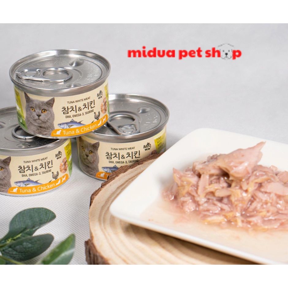[Mã WCP2312 giảm 30% đơn 120k] Pate cá ngừ trắng đóng hộp cho mèo meowow