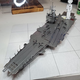 Tự Ráp Mô Hình Kim Loại 3D Tàu Chiến Tàu Sân Bay To Lớn USS Enterprise CVN-65 Của Mỹ