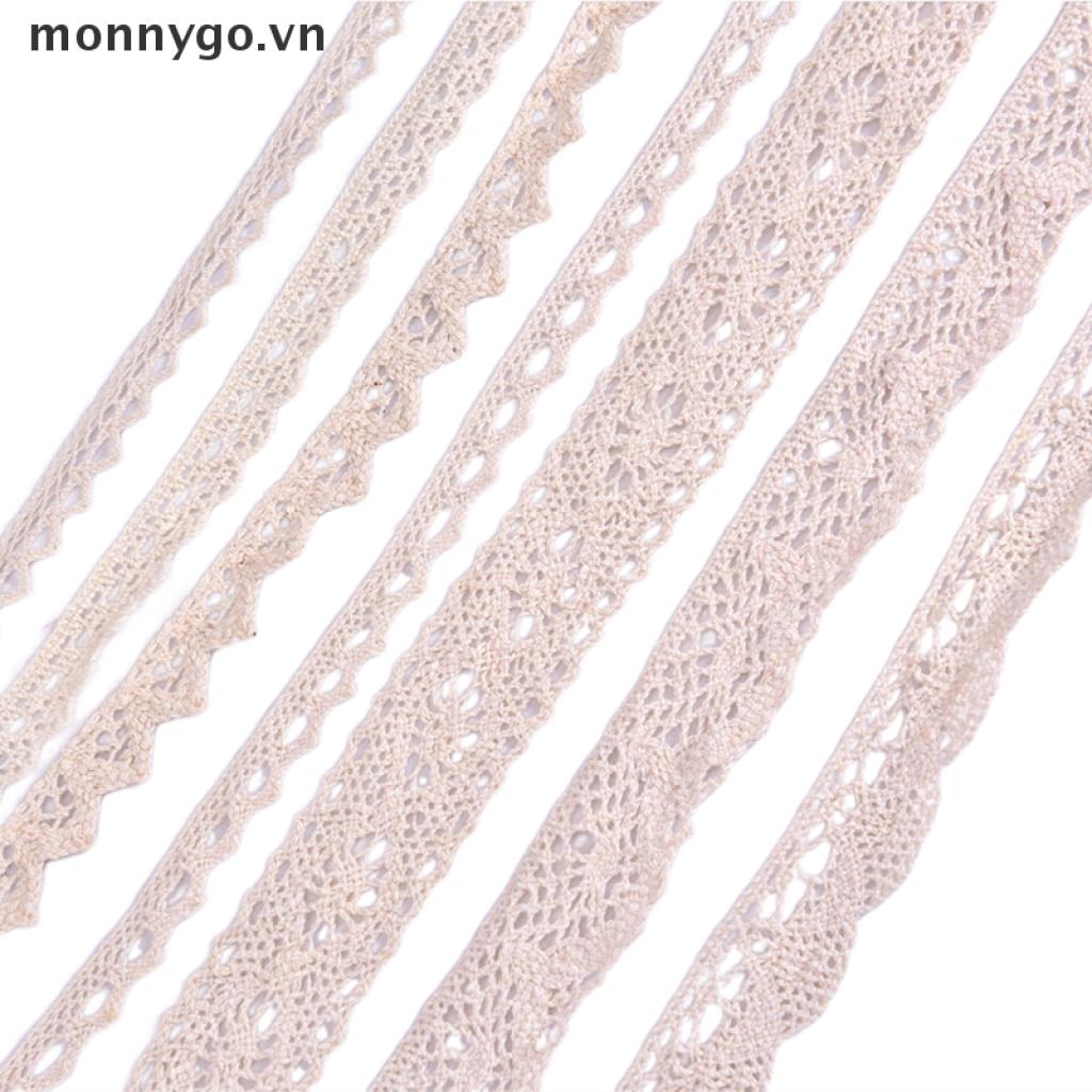 Cuộn Dây Ruy Băng Cotton Dài 5 Yard Dùng Làm Đồ Thủ Công Diy