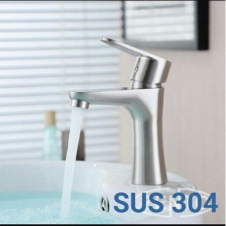 Lavabo rửa tay nóng lạnh inox 304