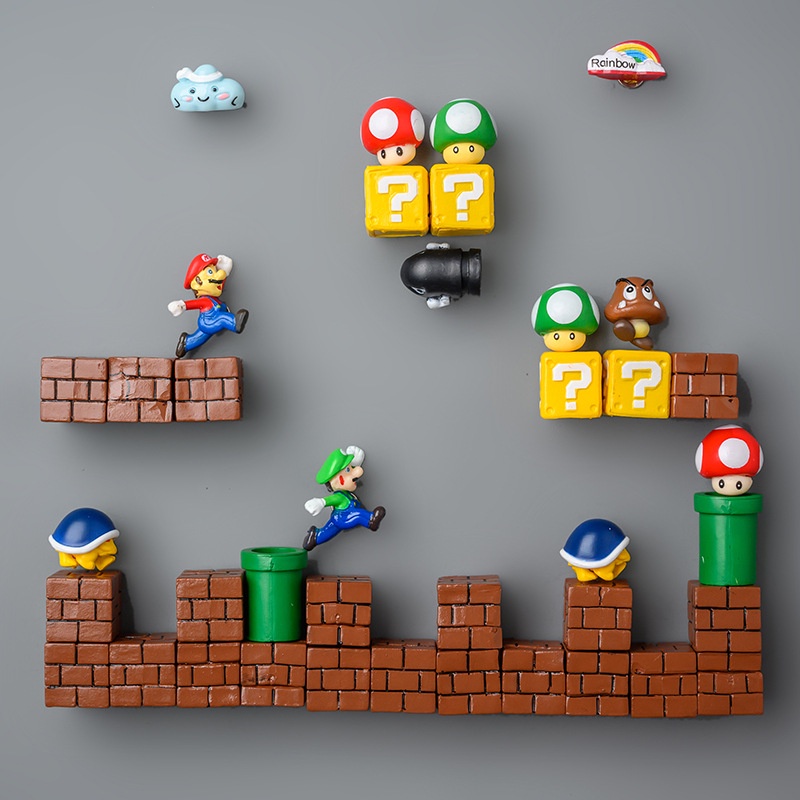 Nam châm tủ lạnh, Mô hình Super Mario vui nhộn