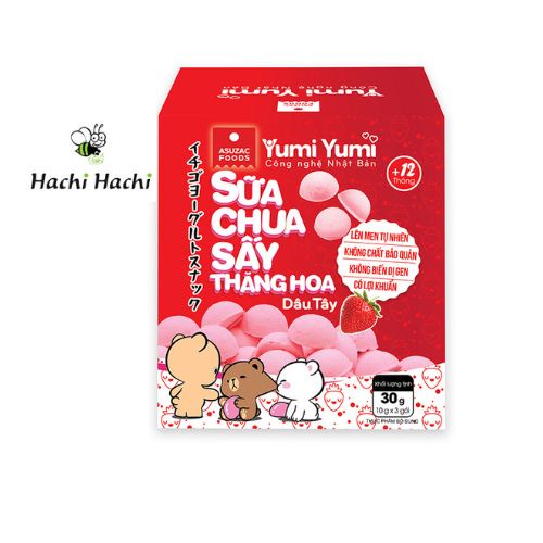 Sữa chua sấy thăng hoa vị dâu Yumi 30g - Hachi Hachi Japan Shop