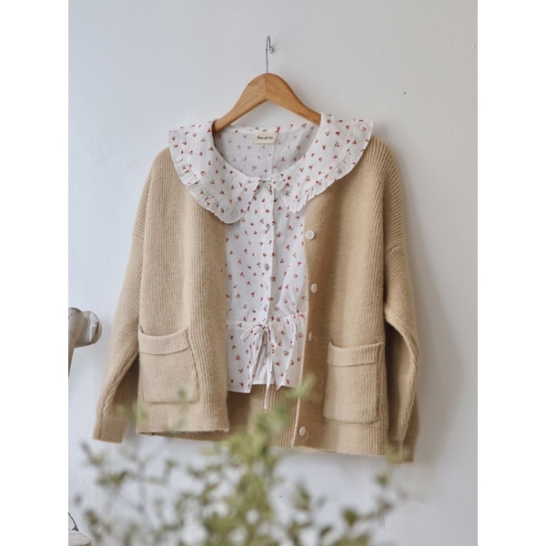 ariustees- Áo Pocket Sweet Cardigan