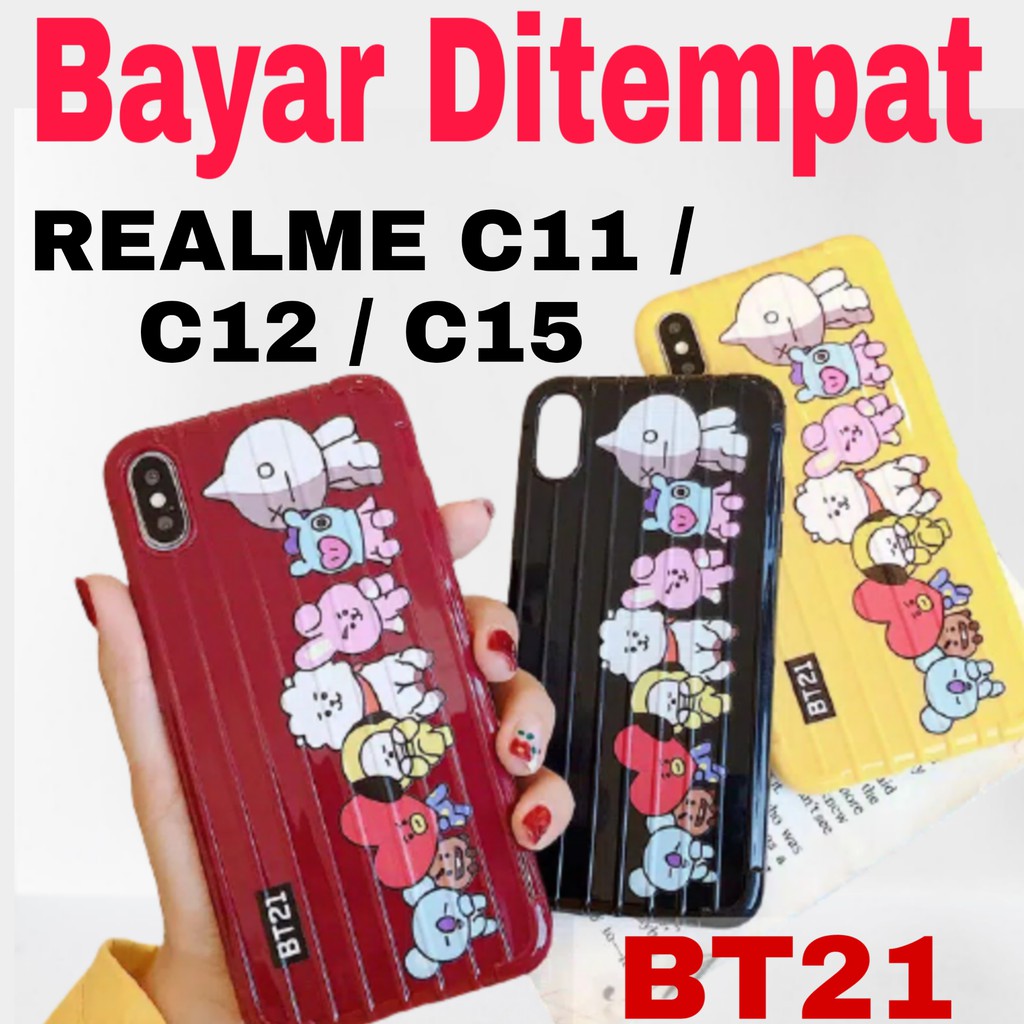 Ốp Điện Thoại Mềm In Hình Bt21 Cho Realme C11 / Image Realme C12 / Image Realme C15