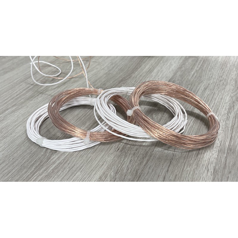 Dây dẫn teflon - Dây đồng nguyên chất bọc Teflon trong suốt / trắng sữa