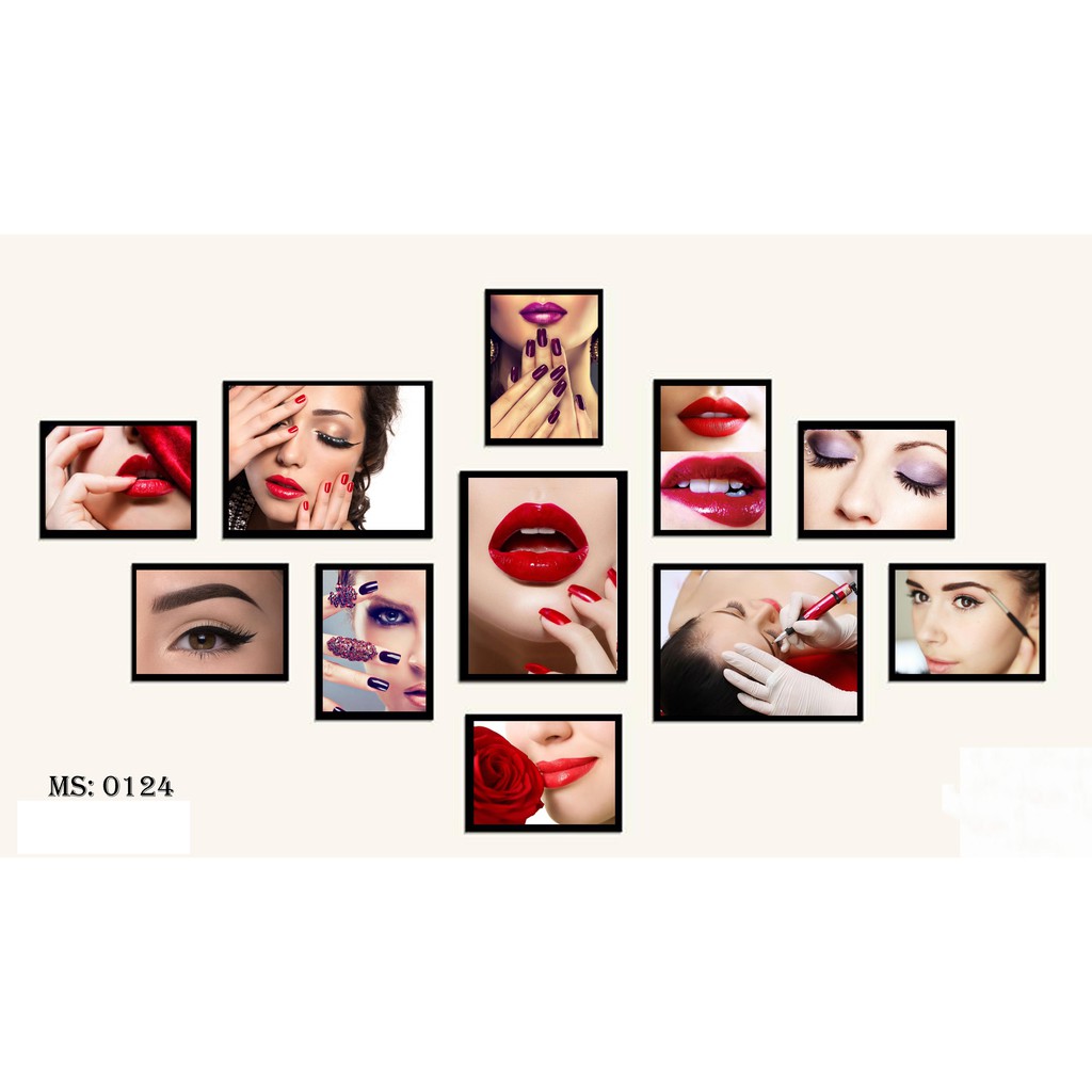 Bộ 11 Khung Ảnh phun xăm -nail -spa - miễn phí in ảnh | BigBuy360 - bigbuy360.vn