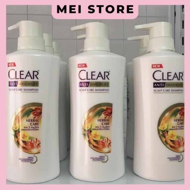 Dầu Gội Clear Men/ Bạc Hà &amp; Hoa Anh Đào Thái Lan Mẫu Mới 410 ml